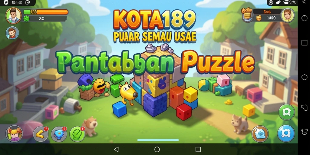 Screenshot KOTA189 menampilkan serunya gameplay puzzle yang menantang.