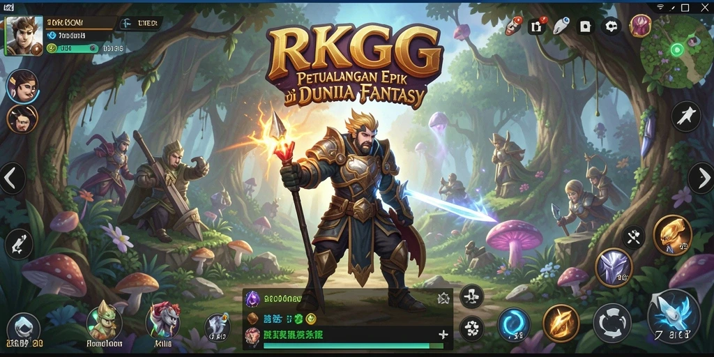 Tangkapan layar menampilkan pertarungan epik di dunia <strong>RKGG</strong>.