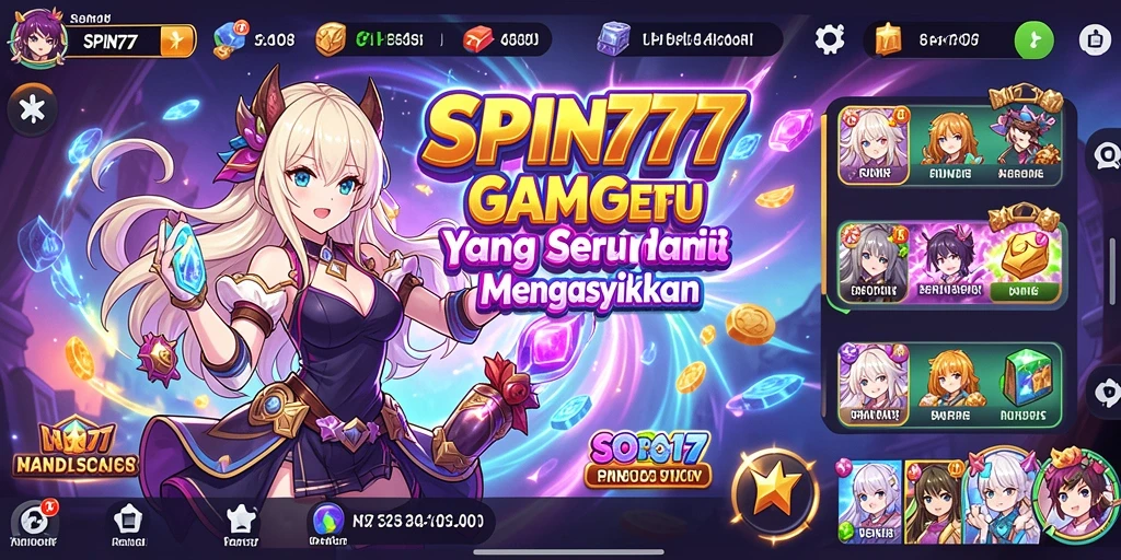 Tampilan menarik dan penuh aksi dari gameplay SPIN777.