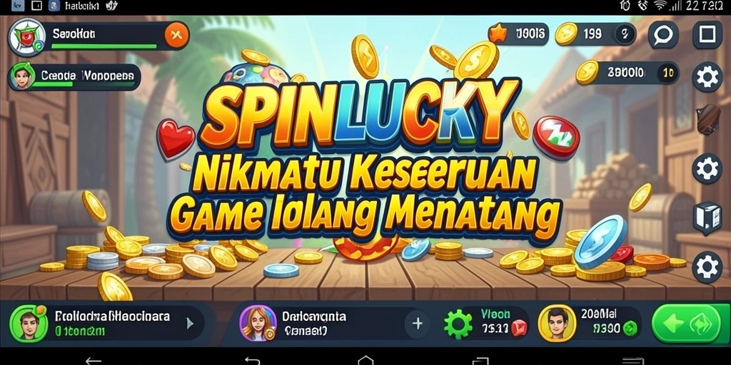 Screenshot gameplay SPINLUCKY menampilkan keseruan dunia Idle.